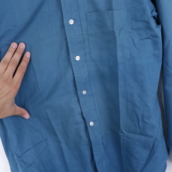 Vintage 60 0s Distressed Dress Shirt Mens Medium - Picture 9 of 9